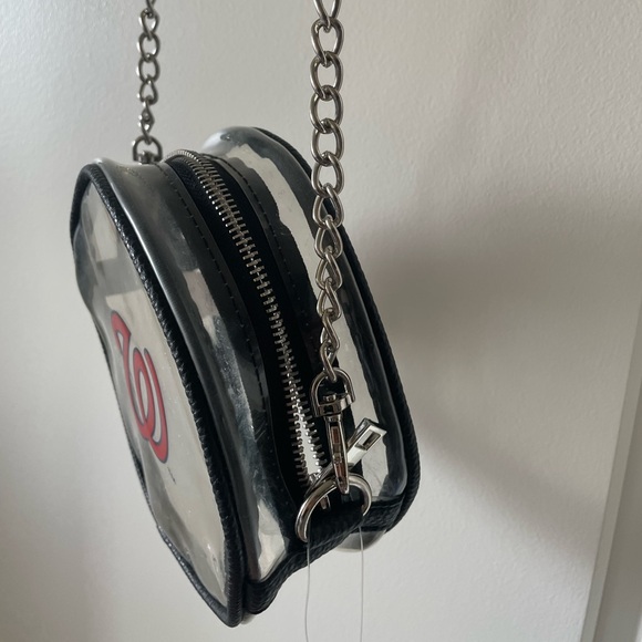 Official Washington Nationals Clear CrossBody Shoulder Bag Purse - Picture 2 of 3